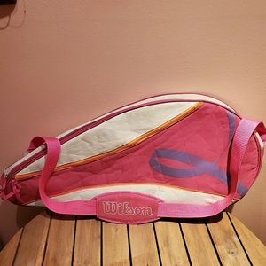 Wilson Breast Cancer tennis racquet cover